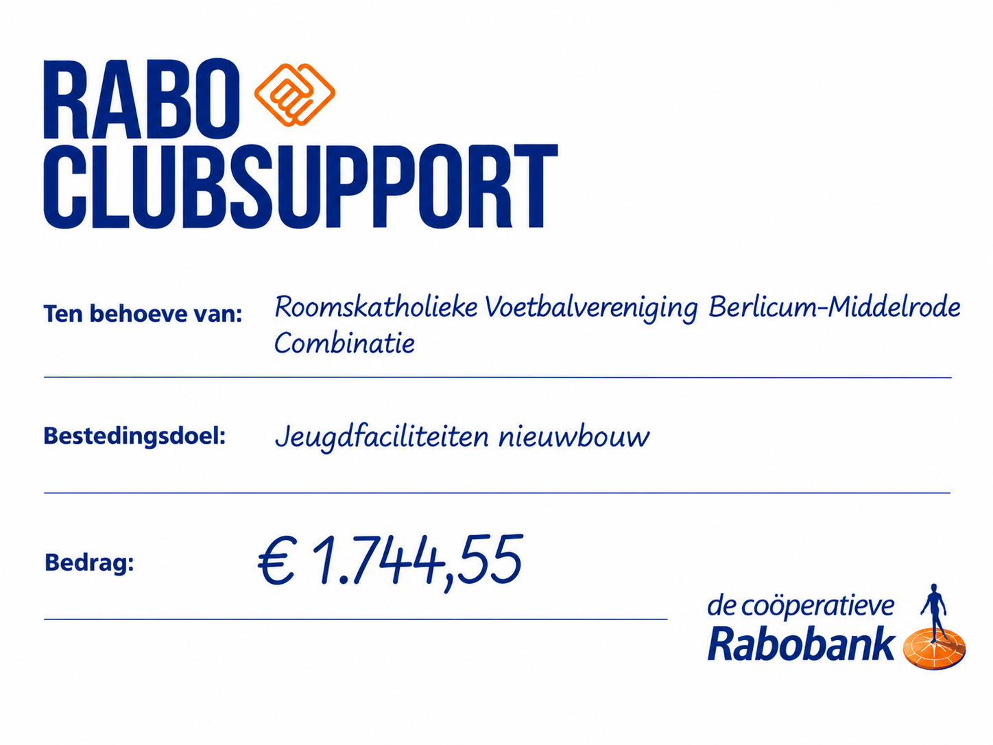 Fantastisch resultaat Rabo ClubSupport