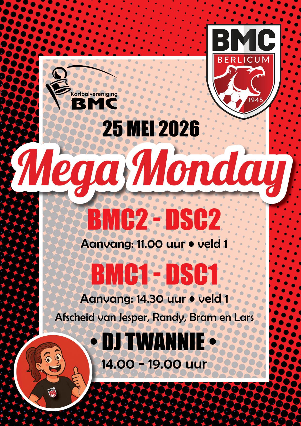 Afscheid vier spelers BMC 1