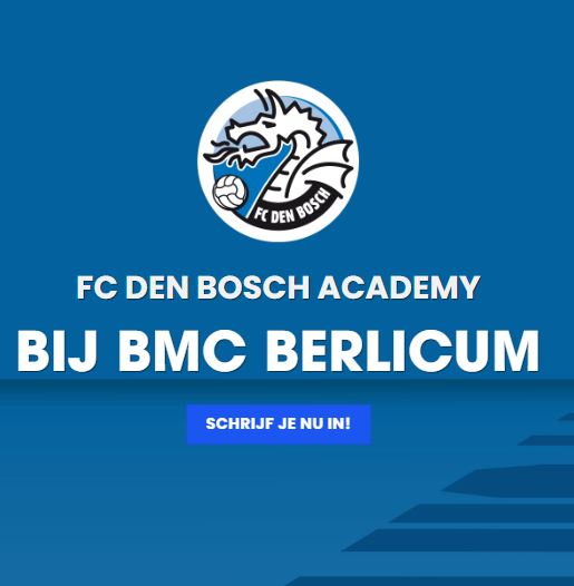 Op 24 maart 2023 start FC Den Bosch Academy weer met nieuwe trainingen bij BMC! Meld je aan!