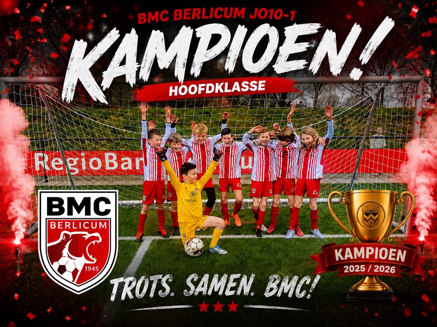 JO10-1 kroont zich tot kampioen in de Hoofdklasse