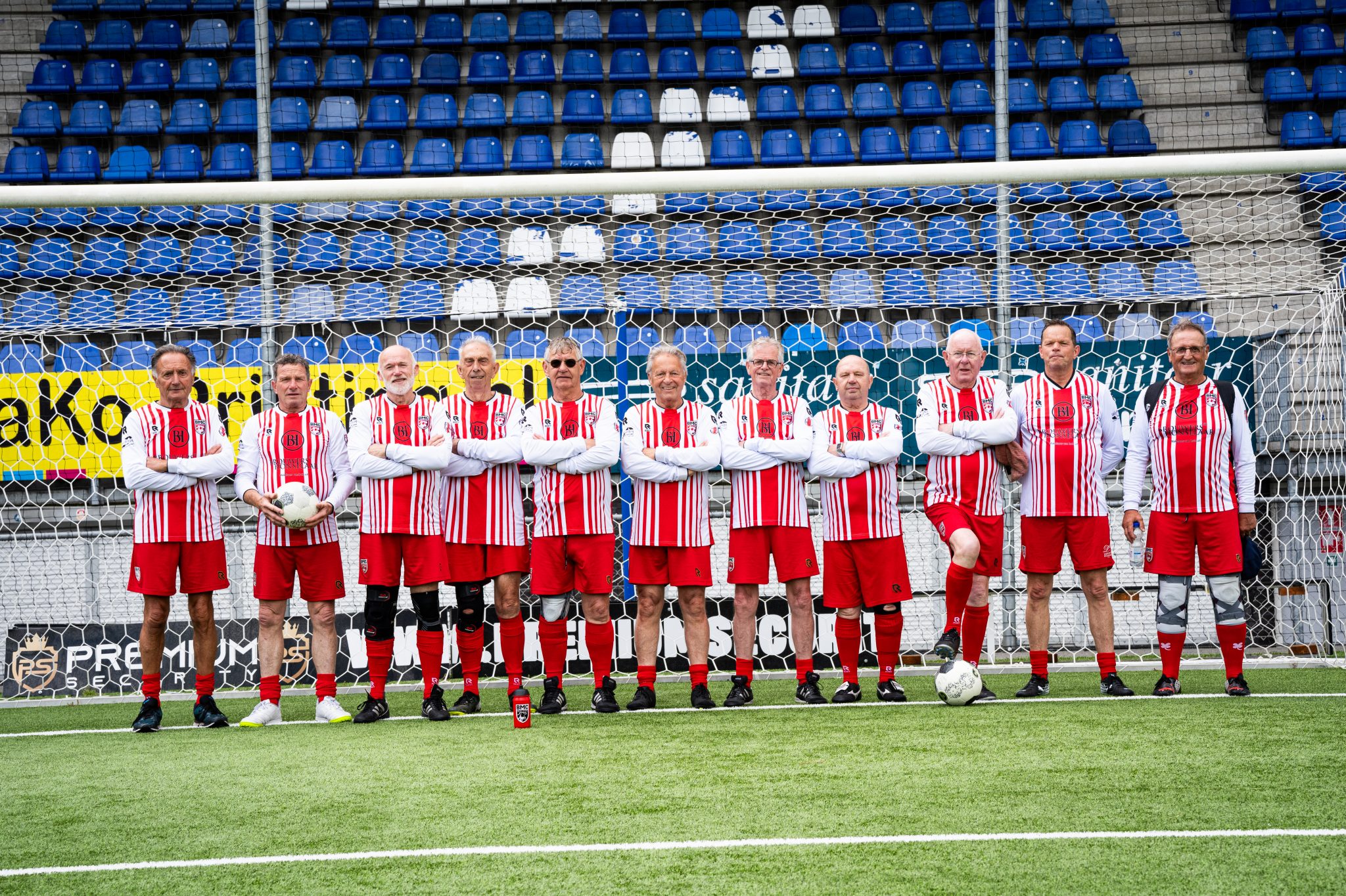 Walking football team Fc den Bosch net iets beter dan BMC