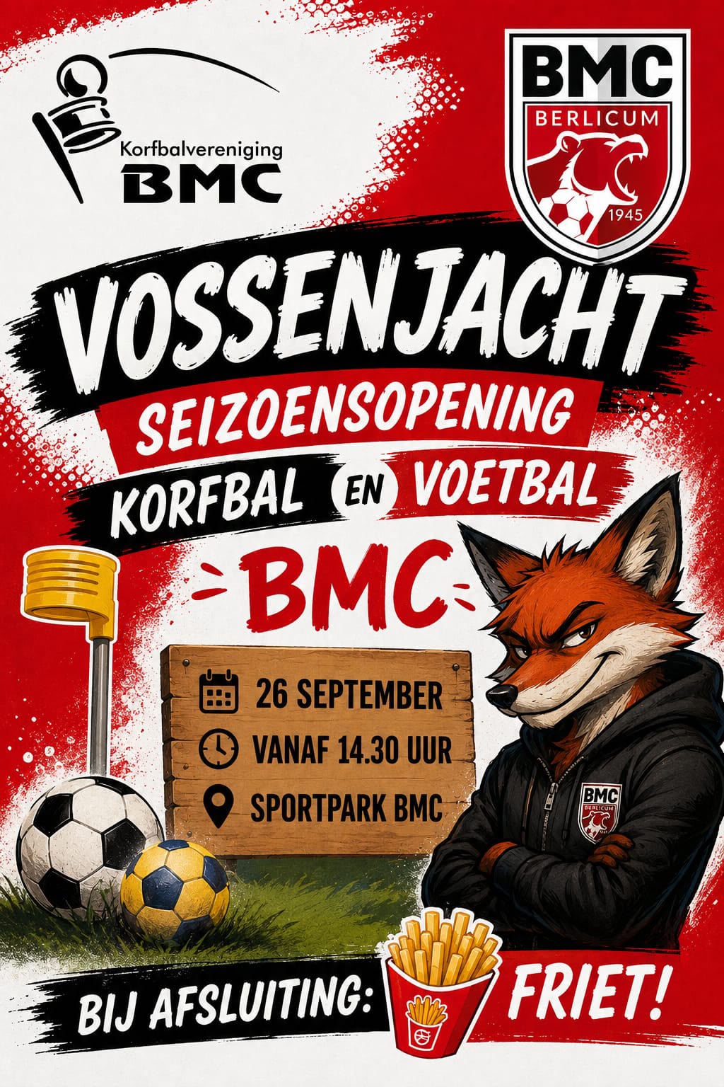 Seizoensopening Voetbal & Korfbal – Vossenjacht!